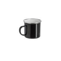 Happy Fingerhuths Fingerhuths Emaille Trinkbecher/Tasse in schwarz