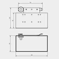 SeaLand-pro Box 94x186-Airline, Schwarz