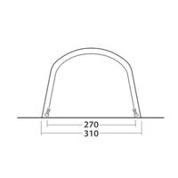 Outwell Hayward Lake 4ATC Modell 2024 plus Cozy Teppich Hayward Lake 4ATC - Ausstellungszelt ASZ