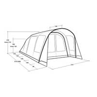 Outwell Hayward Lake 4ATC Modell 2024 plus Cozy Teppich Hayward Lake 4ATC - Ausstellungszelt ASZ