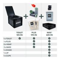 Boxio Toilet Plus - Starter Set - Trockentrenntoilette