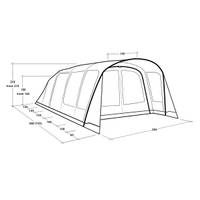 Outwell Hayward Lake 6ATC inkl. Cozy Teppich - Ausstellungszelt ASZ