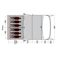 Outwell Hayward Lake 6ATC inkl. Cozy Teppich - Ausstellungszelt ASZ